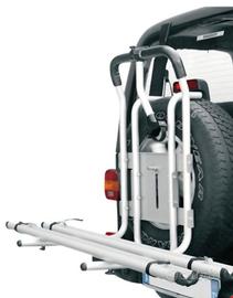 Portabici alla ruota di scorta per fuoristrada