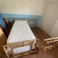 Letto in bambù.