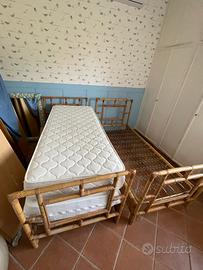 Letto in bambù.