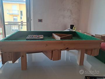 Biliardino artigianale da tavolo