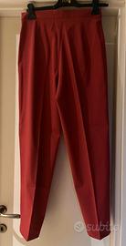 Pantalone donna corallo a vita alta 44, versatile
