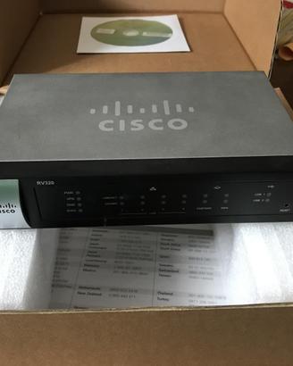 Router Firewall Cisco RV320 dual wan 4xLAN VPN
