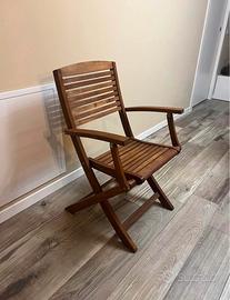 Sedie in legno da esterno