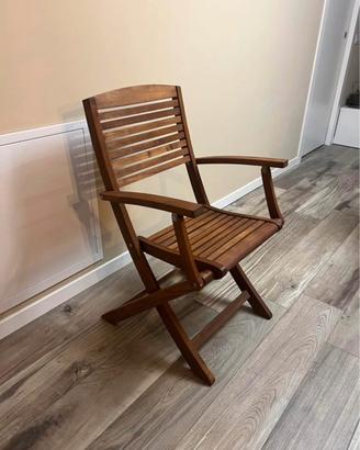 Sedie in legno da esterno