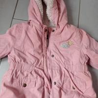 giubbotto con cappuccio caldo bimba 18 mesi