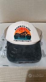 Cappellino vintage moto stile Harley cafè Racer 