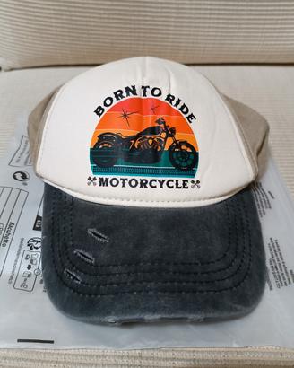 Cappellino vintage moto stile Harley cafè Racer 