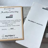 Autoart McLaren F1 LM Edition 1:18