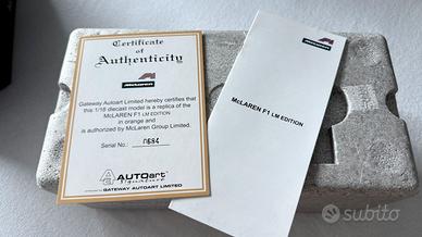 Autoart McLaren F1 LM Edition 1:18