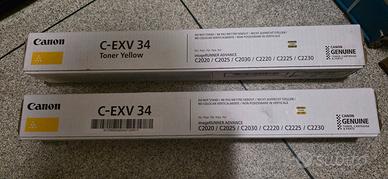 Toner originali Canon C-EXV 34 (GIALLO)