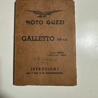 Libretto uso e manutenzione galletto  moto guzzi