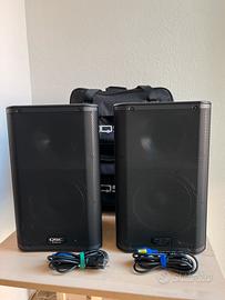 Coppia QSC K10 (1000W) + Borse Originali QSC