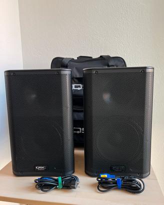 Coppia QSC K10 (1000W) + Borse Originali QSC