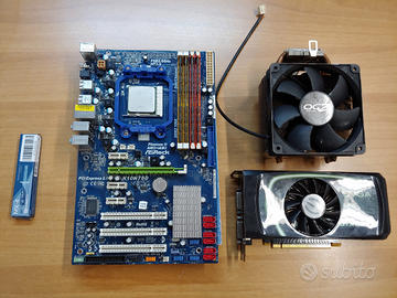 AMD Athlon 3000 + 8gb DDR2 + SLI GTX 550 TI