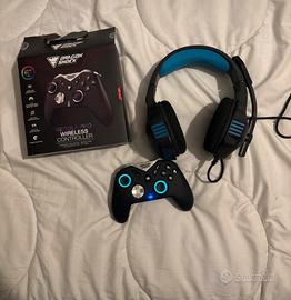 Dragon shock nebula controller + cuffie