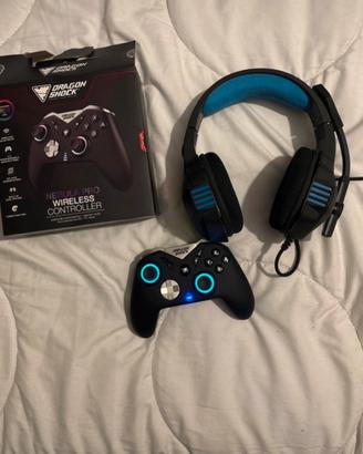 Dragon shock nebula controller + cuffie