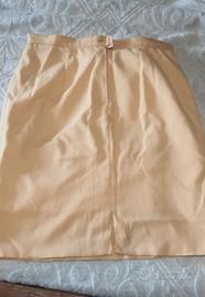 Gonna donna gialla taglia 52  foderataGonna donna 