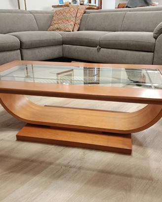tavolino soggiorno legno e vetro
