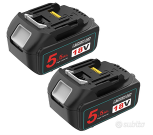 Batteria per Makita18V 5,5 Ah 2 x Exemoro