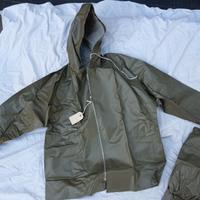 Impermeabile nuovo anni 70.Taglia 48.Cotone+Pvc