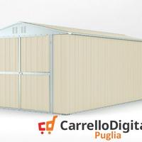 Box garage auto in Acciaio 327x611cm 19mq avorio