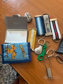 13 portachiavi vari un ports biglietti ds visita