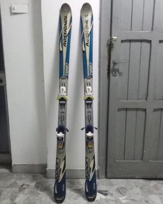 Sci: Dynamic VR 21 165 cm ;  Rossignol Toon cm 155
