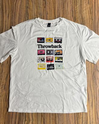 Maglietta Throwback cassette musicali DJ