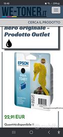 2 cartuccia epson black t0481