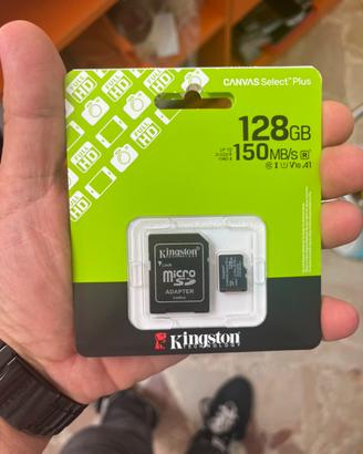 Scheda di memoria Kingston micro SD 128 gigabyte