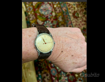 RARITAorologioCLIPPERchampagneARGENTATOvintage1930