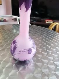 Vaso in vetro Emile Gallè