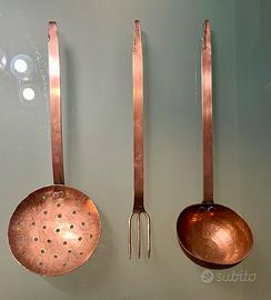 3 Utensili da Cucina in Rame