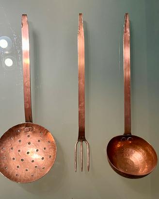 3 Utensili da Cucina in Rame