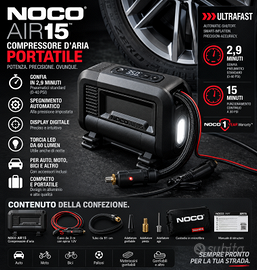 NOCO AIR15 Compressore Portatile 12V 80 PSI