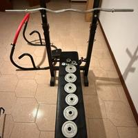 Panca piana con accessori