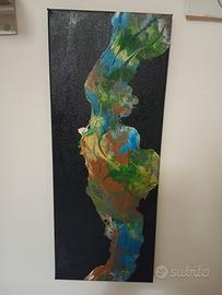 quadro pittura astratta fatto a mano
