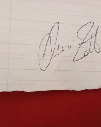 Autografo DINO ZOFF