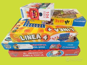 Lotto di giochi Clementoni e Ravensburger