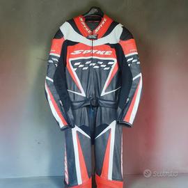 tuta moto in pelle di canguro spike taglia 48