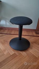 Sgabello scrivania Ikea Nilserik nero grigio scu