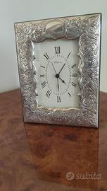 Orologio da tavolo in argento