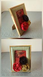 Rosa di raso, Fatto a mano. Eleganti 