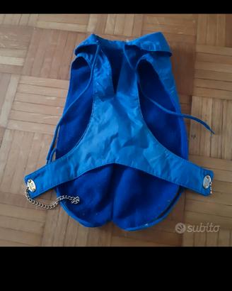 Impermeabile cane blu
