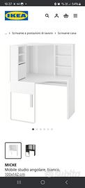 1 scrivania angolare Ikea come in immagine