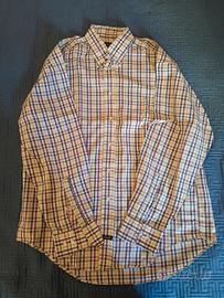 Camicia a quadri multicolore cotone fine