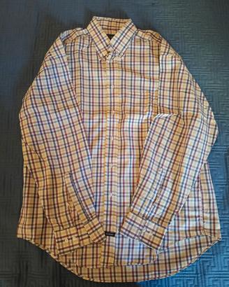 Camicia a quadri multicolore cotone fine