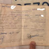 Documenti vespa Vnb6t 1965