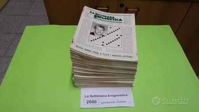 LA SETTIMANA ENIGMISTICA, anno 2000, parzialmente
