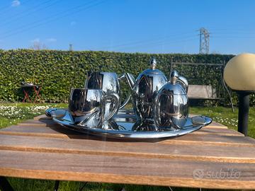 servizio da tè/caffè in acciaio inox lucido